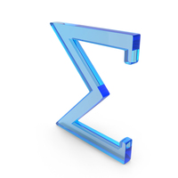 Greek Letter Sigma Icon Glass PNG & PSD Images
