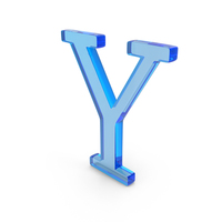 Greek Letter Upsilon Icon Glass PNG & PSD Images