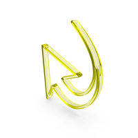 Out Line Circular Motion arrow Icon Glass PNG & PSD Images
