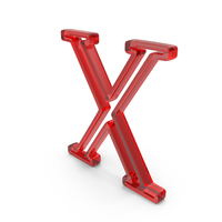 Out Line Greek Letter Chi Icon Glass PNG & PSD Images