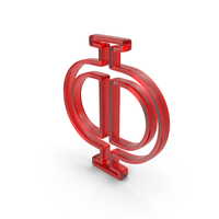 Out Line Greek Letter Phi Icon Glass PNG & PSD Images