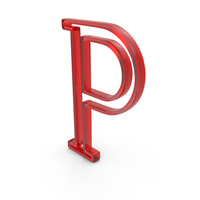 Glass Greek Letter Rho Outline Icon PNG & PSD Images