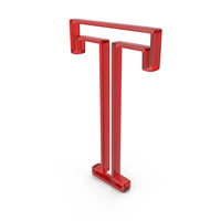 Out Line Greek Letter Tau Icon Glass PNG & PSD Images