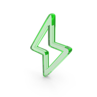 Out Line Power Icon Glass PNG & PSD Images