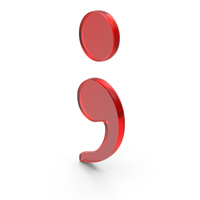 Semicolon Icon Glass PNG & PSD Images
