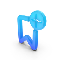 Add Bookmark Glowing Symbol PNG & PSD Images