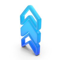 Arrow Showing Up Glowing Symbol PNG & PSD Images
