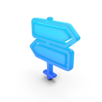 Directional Board Glowing Symbol PNG & PSD Images