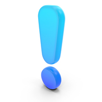 Exclamation Mark Glowing Symbol PNG & PSD Images