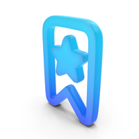 Favourite Book Mark Glowing Symbol PNG & PSD Images