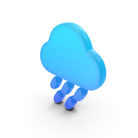 Rainy Weather Glowing Symbol PNG & PSD Images