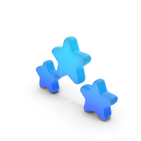 Rating 3 Star Glowing Symbol PNG & PSD Images