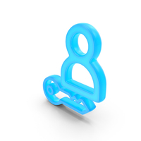 Key User Glowing Symbol PNG & PSD Images