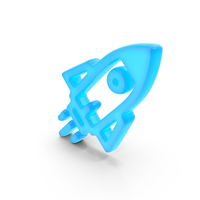 Rocket Glowing Symbol PNG & PSD Images