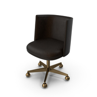 Kinney Leather Desk Chair PNG & PSD Images
