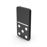 Domino 0x5 Black PNG & PSD Images