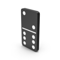 Domino 2x6 Black PNG & PSD Images