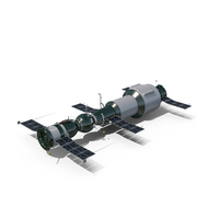 Soyuz 1 With Salyut 1 PNG & PSD Images