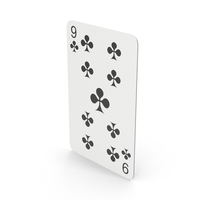 Playing Card Nine Of Clubs PNG & PSD Images