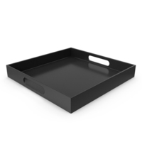 Black Serving Tray PNG & PSD Images
