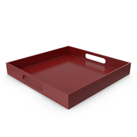Red Serving Tray PNG & PSD Images