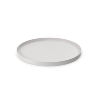 White Circle Serving Tray PNG & PSD Images