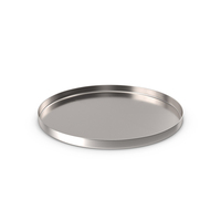 Silver Circle Serving Tray PNG & PSD Images