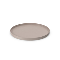Beige Circle Serving Tray PNG & PSD Images