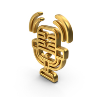 Recording Gold Symbol PNG & PSD Images