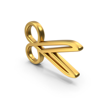 Scissors Gold Symbol PNG & PSD Images