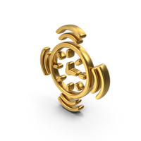 Time Alarm Gold Symbol PNG & PSD Images
