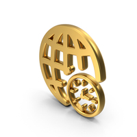 Time Zone Gold Symbol PNG & PSD Images