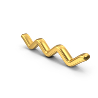 Wave Gold Symbol PNG & PSD Images