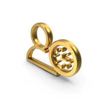 Working Hours Gold Symbol PNG & PSD Images