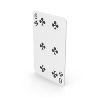 Playing Cards Six Of Clubs PNG & PSD Images