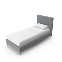 Single Bed Grey PNG & PSD Images
