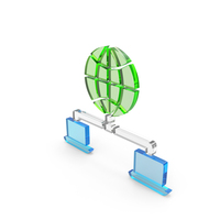Globe With Computer Share Design Web PNG & PSD Images