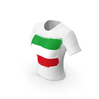 Kuwait Country Flag Paint On T Shirt Women PNG & PSD Images
