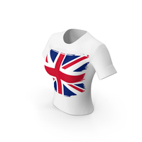 United Kingdom Country Flag Paint On T Shirt Women PNG & PSD Images