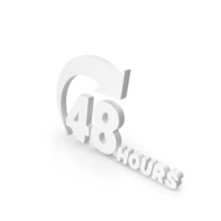 48 Hours Order Execution Offer Icon White PNG & PSD Images