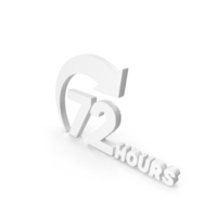 72 Hours Order Execution Or Offer Execution Icon White PNG & PSD Images
