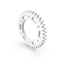 Bicycle Gear Wheel Icon White PNG & PSD Images