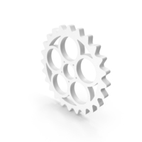 Bicycle Gear Wheel Icon White PNG & PSD Images