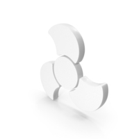 Fan Wings Icon White PNG & PSD Images