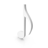 Music Notes Icon White PNG & PSD Images