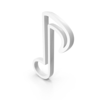 Music Notes Icon White PNG & PSD Images