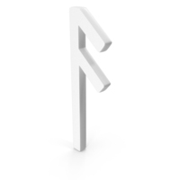 Nordic Runes Scandinavian Futhark Alphabet Ansuz Icon White PNG & PSD Images