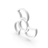 Out Line Fan Wings Icon White PNG & PSD Images