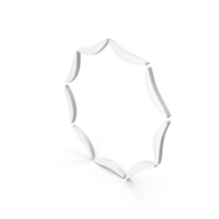 Round Big Circle Frame Ring Curve Icon White PNG & PSD Images