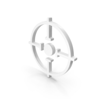 Target Icon White PNG & PSD Images